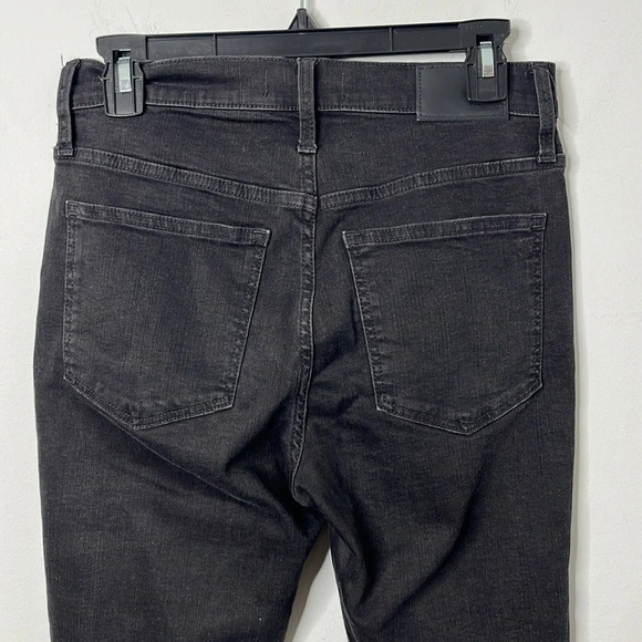 Madewell Berkeley Black 10” High Rise Skinny Jeans Button Through Edition - Picture 8 of 12